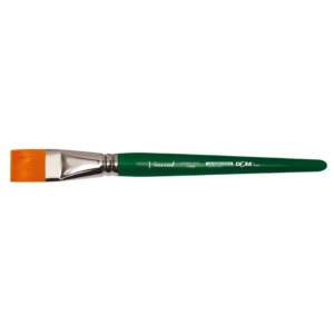 Pennello sintetico piatto DOM Vincent manico corto - N.20 11020/20