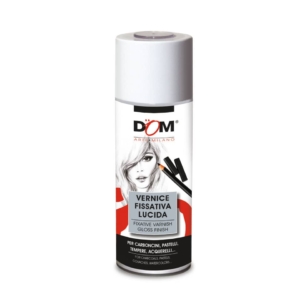 Vernice fissativa in spray DOM per disegni - effetto lucido - Trasparente - 400 ml - 625