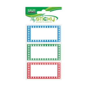 Etichette adesive Scuola Niji con cornice A4091