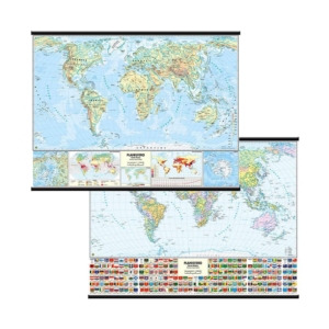 Carta murale geografica Mondo Belletti MS02PL