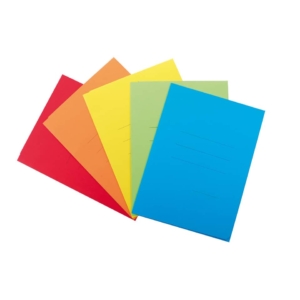 Cartelline a 3 lembi Blasetti Cartex 25x33,5 cm con righe stampate - 200g/m² - Colori Assortiti - 659 (conf.10)