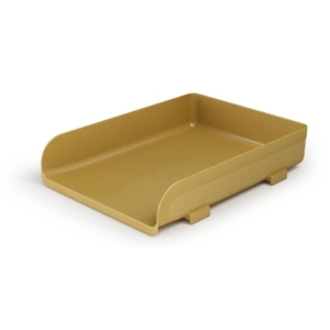 Vaschette portacorrispondenza Arda Vintage Caramel 25,4x33,5xH.7 cm Color ocra - 85510CA (conf.10)