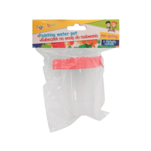 Bicchiere antigoccia con coperchio per pittura Gimboo 150 ml trasparente colori assortiti - 17304211-99