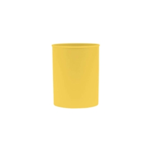 Portapenne rotondo in PP Donau Ø 7,5 x H.9,5 cm - 100% riciclabile - giallo pastello - 3132101PL-11