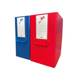 Cartella portaprogetti con bottone Euro-cart Euro Big - 25x35 cm dorso 20 cm - Rosso - YCP-PPL20RO