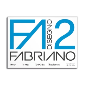 Album da disegno Fabriano F2 punto metallico 110g/m² 24x33 cm 10 fogli ruvido - 04004105