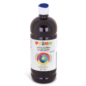 Colore acrilico Primo in bottiglia con tappo dosatore 1000 ml Nero 404TA1000800