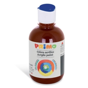 Colore acrilico Primo in bottiglia con tappo dosatore 300 ml terra di Siena bruciata 400TA300740