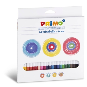 Matite colorate esagonali Primo minabella laccate - Ømina 3,8 mm Colori Assortiti - 523MINAB24 (conf.24)