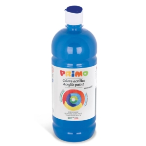 Colore acrilico Primo in bottiglia con tappo dosatore 1000 ml Ciano 404TA1000501
