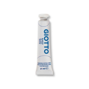 Tubetti tempera GIOTTO Extra ultrafine in tubetto 21 ml Bianco - F35500100 (conf.6)