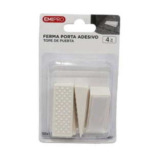 Fermaporta adesivo antiurto Emi - 50x18x13 mm - Bianco - 8501657 (conf.4)