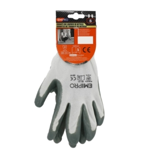 Guanti da lavoro in poliestere Emi 7/S - Grigio - EN 388:2016 3121X - 8104306
