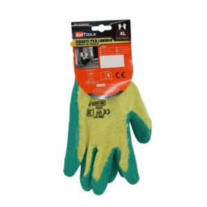 Guanti da giardinaggio in poliestere Emi - antitaglio - 10/XL - Giallo/Verde - EN 388:2016 2121X - 8104324