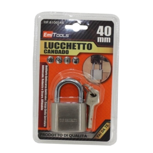 Lucchetto a chiave in acciaio Emi 40x62 mm - 8100545