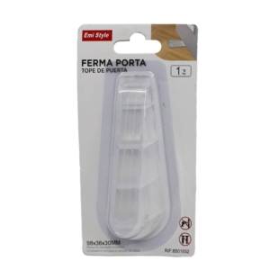 Fermaporta a cuneo Emi 98x30x H.36 mm - silicone Trasparente - 8501652