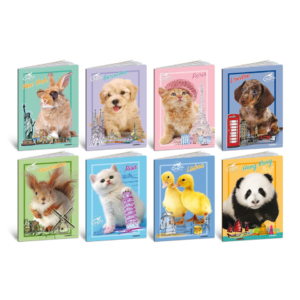 Maxi quaderni Blasetti Cuccioli formato A4 carta 80g/m² - 20+1 fogli a righe B con margini - 8556 (conf.10)