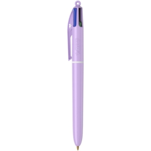 Penne a sfera a scatto BIC 4 Colours Pastel - Colori Assortiti - 517320 (conf.12)
