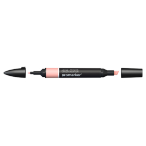Pennarello Winsor&Newton Promarker doppia punta fine-larga - misty rose R729 - 0203622