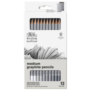 Matite in grafite Winsor&Newton Set Studio Collection scatola in metallo - 0490008 (conf.12)