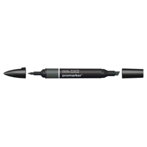 Pennarello Winsor&Newton Promarker doppia punta fine-larga - cool grey 7 CG7 - 0203382