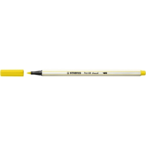 Pennarello Stabilo Pen 68 brush - punta a pennello - M 1 mm giallo limone - 568/24