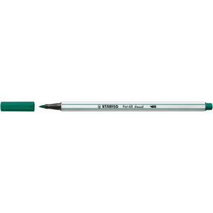 Pennarello Stabilo Pen 68 brush - punta a pennello - M 1 mm verde turchese - 568/53