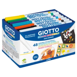 Pennarelli GIOTTO Decor Materials in school pack da 48 Colori Assortiti F524600