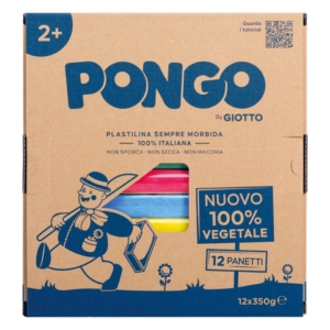 Panetto di plastilina vegetale modellabile 350gr - Colori Assortiti F603600 (conf.12)