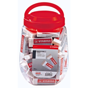 Gomma Bianca Stabilo Legacy senza PVC - 22x11x62 mm 118660 (conf.60)