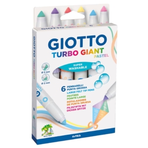 Pennarelli GIOTTO Turbo Giant - colori Pastel Assortiti F431000 (conf.6)