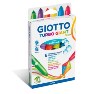Pennarelli GIOTTO Turbo Giant - colori Fluo Assortiti F433000 (conf.6)