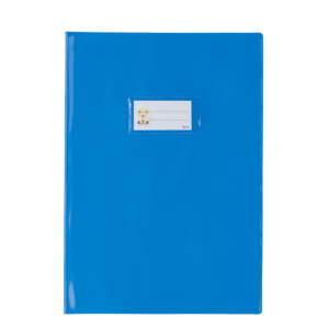 Copriquaderno con portanome Coprimaxi Favorit C25E Francese formato A4 azzurro in PVC laccato spessore 250 μm - 100500941