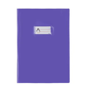 Copriquaderno con portanome Coprimaxi Favorit C25E Francese formato A4 in PVC laccato viola spessore 250 μm - 100500953