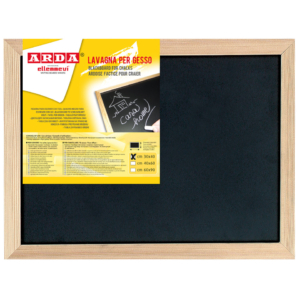 Lavagna in ardesia artificiale e cornice in legno Arda 30x40 cm - 875