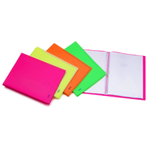 Portalistini in PPL Favorit Neon Assortiti 22x30 cm lisci - 30 buste interne fisse - 100460903