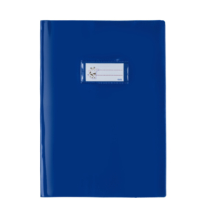 Copriquaderno con portanome Coprimaxi Favorit C25E Francese formato A4 in PVC laccato blu spessore 250 μm - 100500943