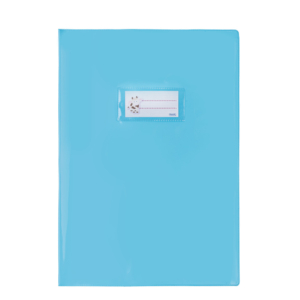 Copriquaderno con portanome Coprimaxi Favorit C25E Francese formato A4 in PVC laccato celeste spessore 250 μm - 100500954