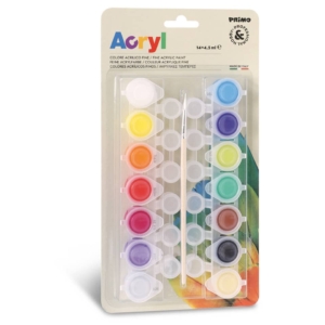 Colori acrilici fini Primo 4,5 ml - Colori Assortiti 161TA14BL (conf.14)