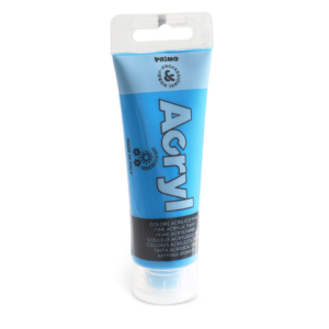 Colore acrilico Primo in tubetto in polietilene 75 ml Ciano 420TA75501
