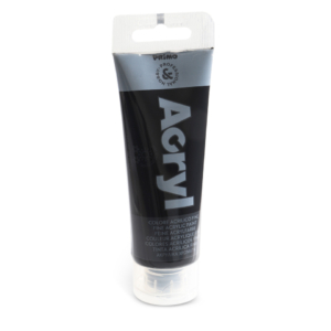 Colore acrilico Primo in tubetto in polietilene 75 ml Nero 420TA75800