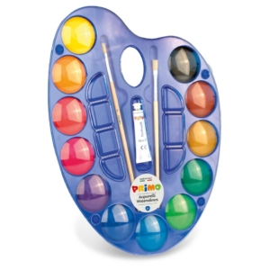 Acquerelli Primo Ø 44 mm - 102A12TOM (conf.12 colori assortiti + tavolozza)