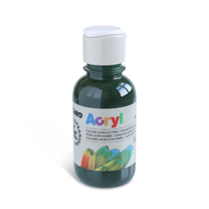 Colore acrilico Primo in bottiglia PET con tappo dosatore 125 ml Verde vescica - 402TA125690