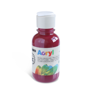 Colore acrilico Primo in bottiglia PET con tappo dosatore 125 ml bordeaux - 402TA125320