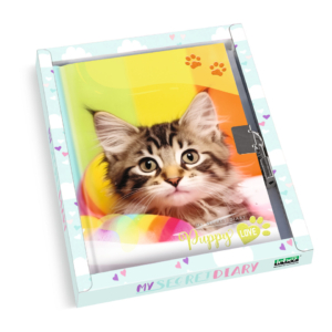 Diario dei segreti con lucchetto Lebez fantasia cuccioli assortiti - 4492