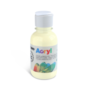 Colore acrilico Primo in bottiglia PET con tappo dosatore 125 ml Giallo limone - 402TA125212
