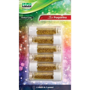 Porporina Lebez Dekor Line in tubetto 3gr - colore Oro - 5134-O (conf.6)