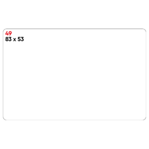 Etichette bianche permanenti Markin Copiatabu 83x53 mm - X11049 (conf.100 fogli)