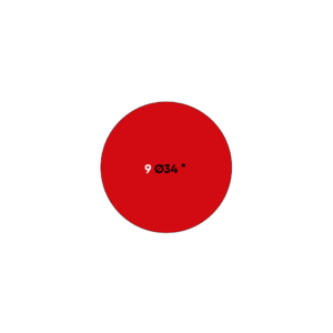 Etichette permanenti Markin Copiatabu Ø34 mm - Rosso - X11009RO (conf.100 fogli)