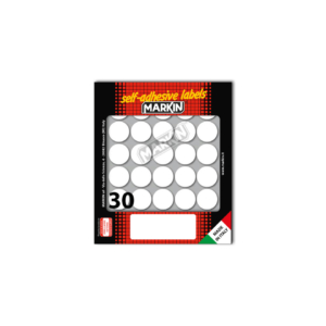 Etichette permanenti Markin Copiatabu Ø22 mm - Bianco - X11007 (conf.100 fogli)